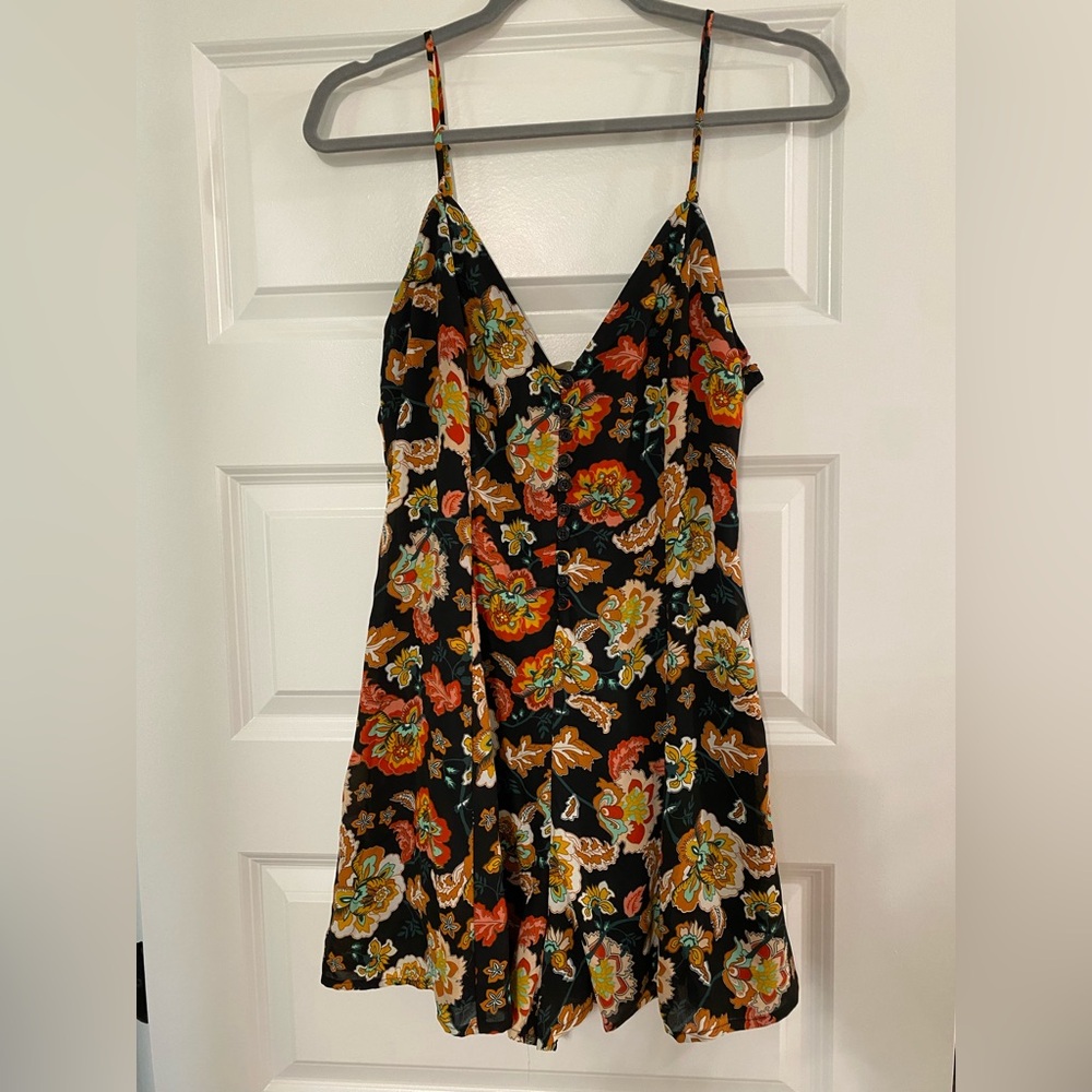 Floral V-Neck Romper